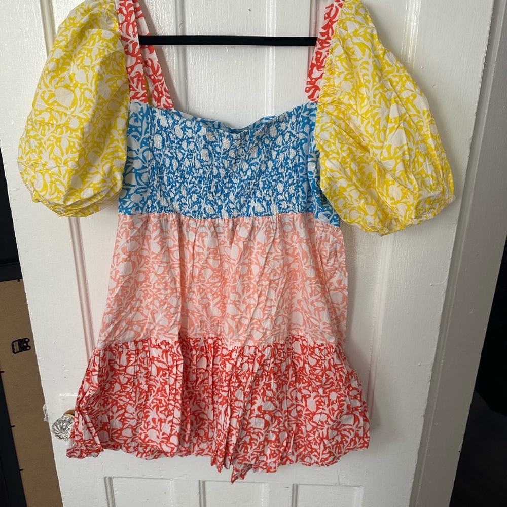 Oliphant Dress Bubble Skirt Mini Dress Canari - Picture 3 of 4